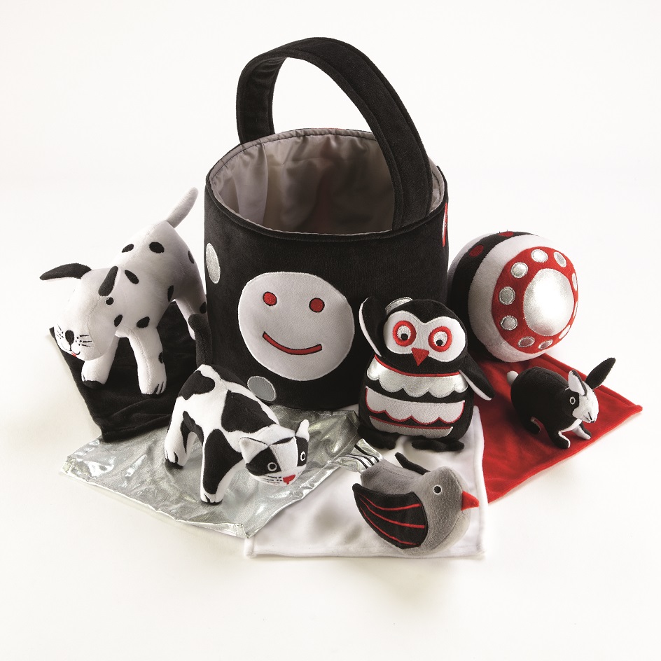 Schwarz-Weiß-Korb Nugus