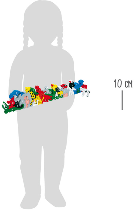 Große Tierparade - das Zahlen- und Buchstaben-Puzzle