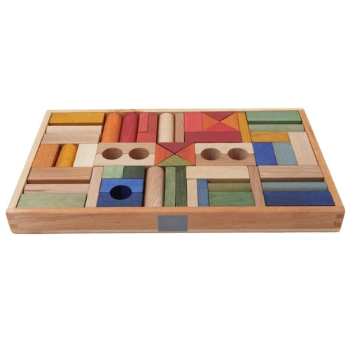 Regenbogen Holzklötze-Box