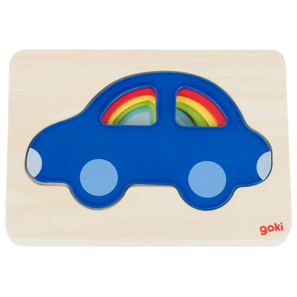 Bunte Autos Schichtenpuzzle bei LAND OF TOYS