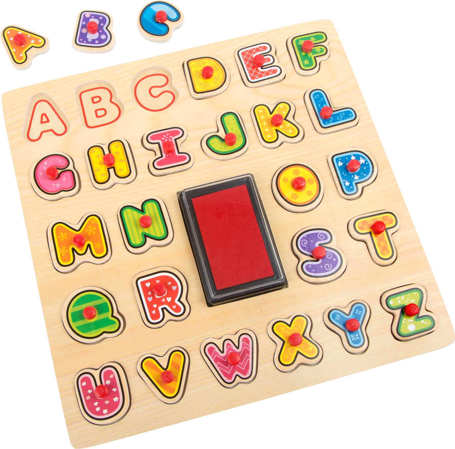 Stempel-Puzzle ABC